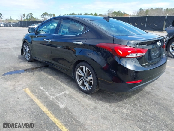 2014 Hyundai Elantra SE with VIN KMHDH4AE3EU134475, listed as a IAAI auction lot 41813247 with 107,889 mi miles. Bid and sale history available at carsss.com. Image 3.