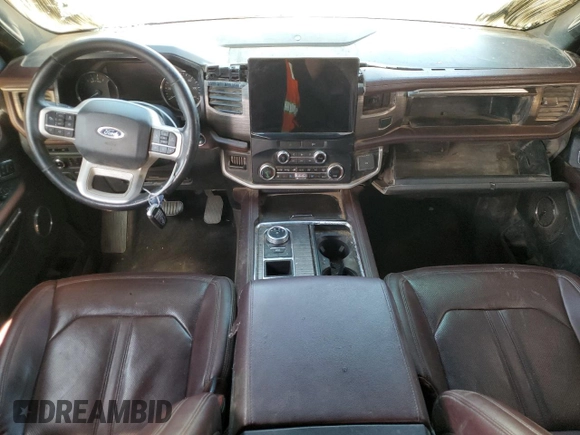 2023 Ford Expedition Limited with VIN 1FMJU1K87PEA15010, listed as a Copart auction lot 59394745 with 29,373 mi miles and Salvage title. Bid and sale history available at DreamBid. Image 8.