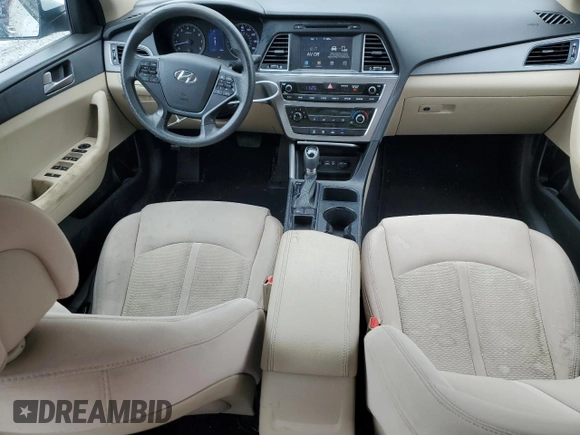 2017 Hyundai Sonata 2.4L with VIN 5NPE24AF3HH523795, listed as a Copart auction lot 51912375 with 90,141 mi miles and Salvage Title. Bid and sale history available at DreamBid. Image 8.