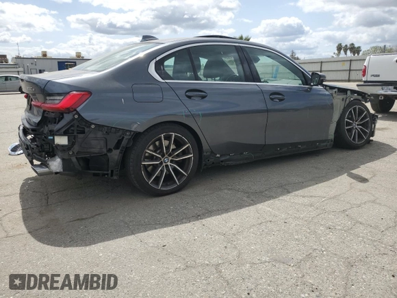 2021 BMW 3 Series 330e with VIN 3MW5P7J07M8B90476, listed as a Copart auction lot 50614505 with 55,518 mi miles and Salvage Title. Bid and sale history available at carsss.com. Image 3.