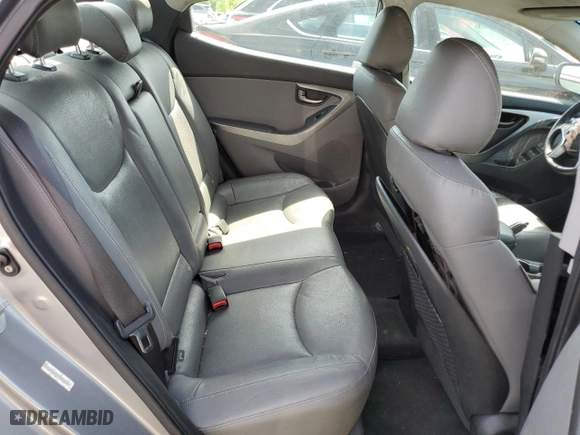 2012 Hyundai Elantra GLS with VIN KMHDH4AE5CU288134, listed as a Copart auction lot 59007454 with 0 mi miles and Non Repairable. Bid and sale history available at carsss.com. Image 10.