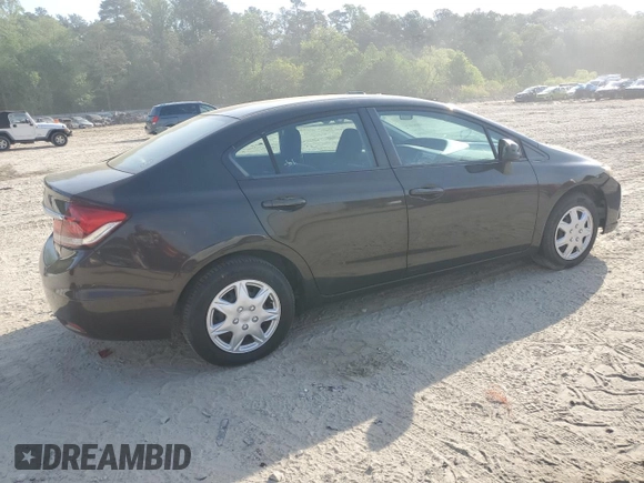 2013 Honda Civic LX with VIN 19XFB2F50DE201977, listed as a Copart auction lot 55669995 with 289,650 mi miles and Clean Title. Bid and sale history available at DreamBid. Image 3.