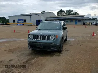 2017 Jeep Renegade Sport with VIN ZACCJAAB3HPG17236, listed as a Copart auction lot 60758135 with 123,000 mi miles and Salvage title. Bid and sale history available at DreamBid. Image 14.