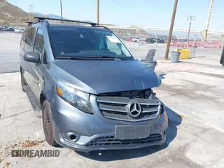 2018 Mercedes-Benz Metris Passenger with VIN WD4PG2EE9J3374591, listed as a IAAI auction lot 42450752 with 51,684 mi miles and . Bid and sale history available at DreamBid. Image 1.