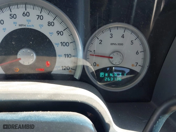2005 Dodge Dakota Laramie with VIN 1D7HE58N35S138912, listed as a IAAI auction lot 41359470 with 263,136 mi miles. Bid and sale history available at carsss.com. Image 7.