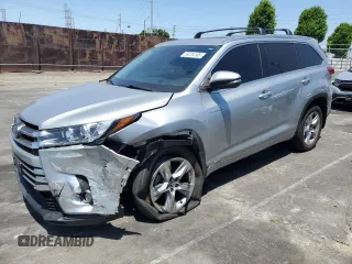 2017 Toyota Highlander Hybrid Limited with VIN 5TDDGRFH7HS027591, listed as a Copart auction lot 59234185 with 87,136 mi miles and Salvage title. Bid and sale history available at DreamBid. Image 1.
