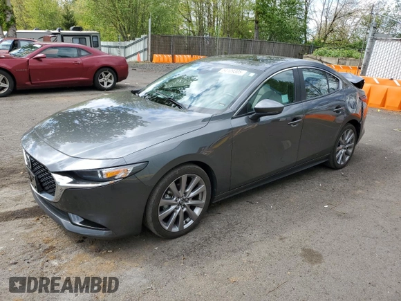 2022 Mazda 3 Preferred with VIN 3MZBPACL8NM303657, listed as a Copart auction lot 54109305 with 43,325 mi miles and Salvage title. Bid and sale history available at DreamBid. Image 1.