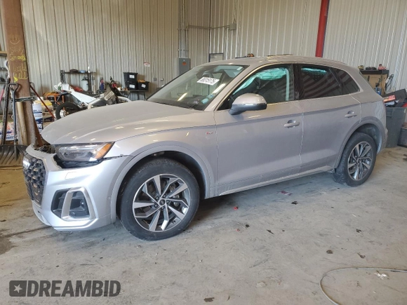 2022 Audi Q5 S line Prestige with VIN WA1FAAFY4N2109061, listed as a Copart auction lot 88315175 with 0 mi miles and Non Repairable. Bid and sale history available at carsss.com. Image 1.