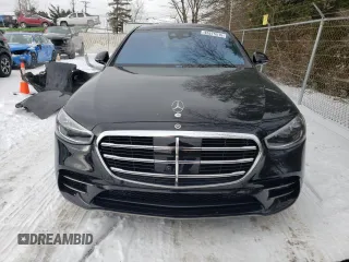 2023 Mercedes-Benz S-Class S 580 with VIN W1K6G7GB0PA183383, listed as a Copart auction lot 45515515 with 22,298 mi miles and Salvage Title. Bid and sale history available at carsss.com. Image 5.