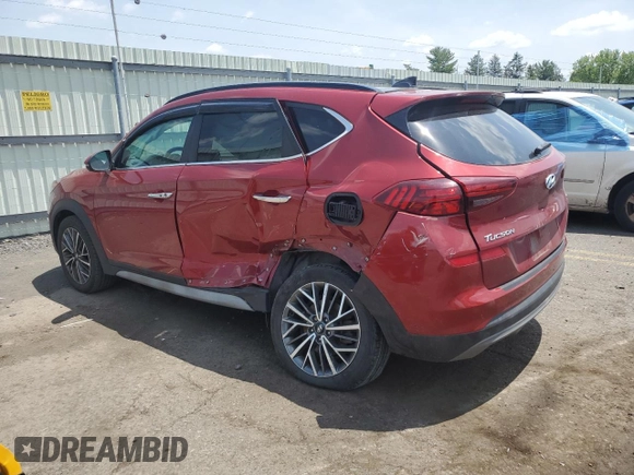 2021 Hyundai Tucson Limited with VIN KM8J3CAL4MU386857, listed as a Copart auction lot 62161895 with 73,100 mi miles and Salvage title. Bid and sale history available at DreamBid. Image 2.