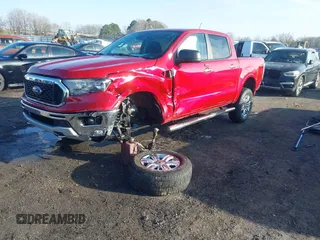 2021 Ford Ranger XL with VIN 1FTER4FHXMLD63104, listed as a IAAI auction lot 41591903 with 56,646 mi miles. Bid and sale history available at carsss.com. Image 2.