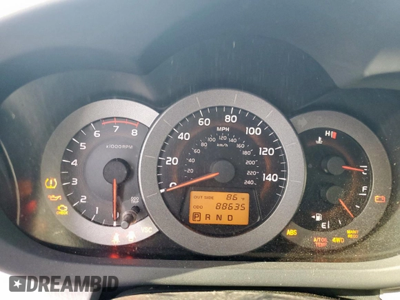 2008 Toyota RAV4 Limited with VIN JTMBK31V885067457, listed as a Copart auction lot 62215065 with 88,635 mi miles and Salvage title. Bid and sale history available at DreamBid. Image 9.