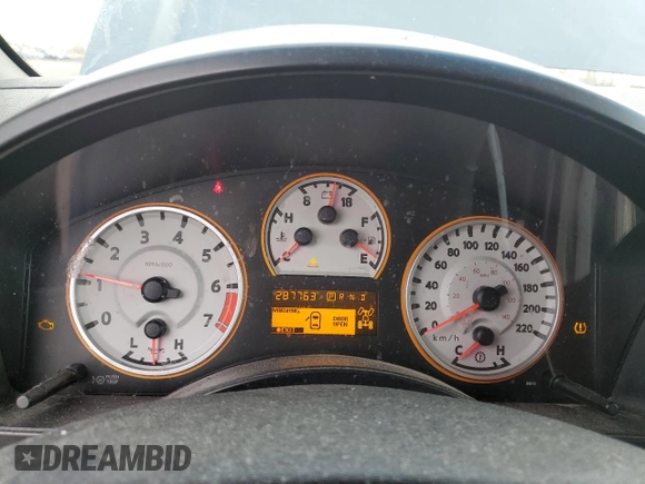 2013 Nissan Titan Pro-4X with VIN 1N6AA0ECXDN314703, listed as a Copart auction lot 49507105 with 287,763 mi miles and Salvage title. Bid and sale history available at DreamBid. Image 9.