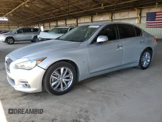 2017 Infiniti Q50 Signature Edition z VIN JN1EV7AR5HM840473, wystawiony jako Copart lot #54520725 z przebiegiem 79 810 mil mil oraz Szkoda całkowita • Salvage title. Historia ofert i sprzedaży dostępna na DreamBid. Obrazek 1.