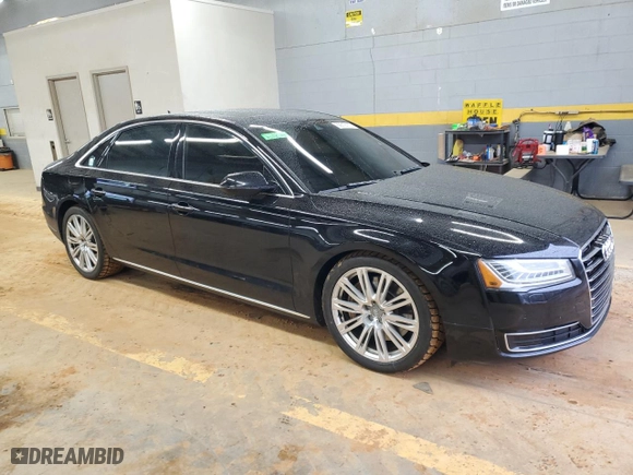 2016 Audi A8 L 3.0T with VIN WAU34AFD4GN009134, listed as a Copart auction lot 89312175 with 164,842 mi miles and Clean Title. Bid and sale history available at carsss.com. Image 4.