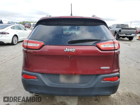 2018 Jeep Cherokee Latitude with VIN 1C4PJLCB5JD605782, listed as a Copart auction lot 51255005 with 56,077 mi miles and Salvage Title. Bid and sale history available at carsss.com. Image 6.