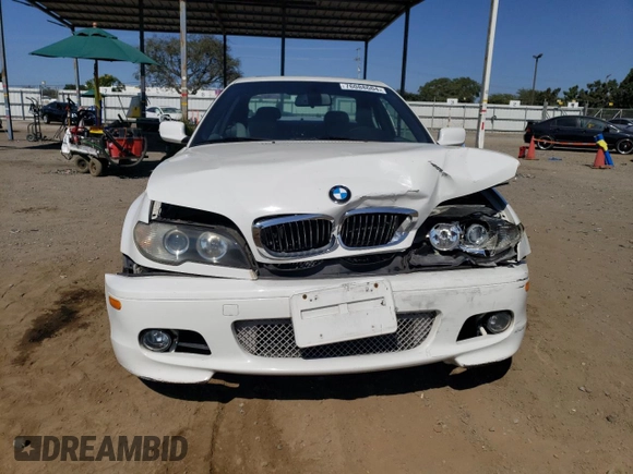 2005 BMW 3 Series 330Ci with VIN WBABD53475PL17407, listed as a Copart auction lot 76088604 with 157,055 mi miles and Salvage Title. Bid and sale history available at carsss.com. Image 5.