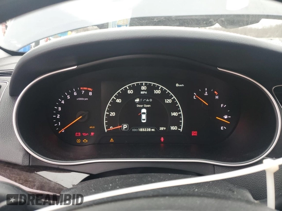 2014 Kia Cadenza Premium with VIN KNALN4D78E5124361, listed as a Copart auction lot 86970534 with 183,228 mi miles and Salvage Title. Bid and sale history available at carsss.com. Image 9.