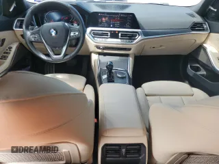 2021 BMW 3 Series 330i with VIN 3MW5R1J08M8B98075, listed as a Copart auction lot 54452025 with 51,191 mi miles and Salvage title. Bid and sale history available at DreamBid. Image 8.