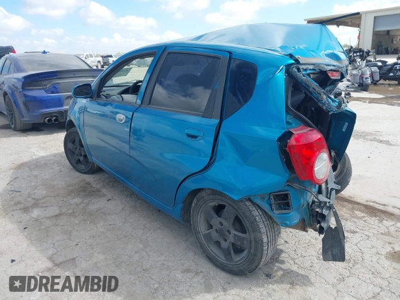 2009 Chevrolet Aveo 1LT with VIN KL1TD66E59B362714, listed as a IAAI auction lot 42604809 with Not provided miles and . Bid and sale history available at DreamBid. Image 3.