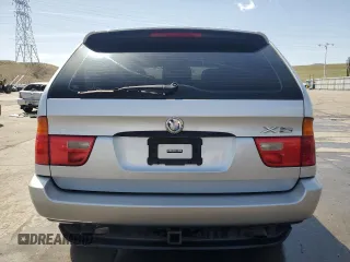 2002 BMW X5 3.0i with VIN 5UXFA53572LH80285, listed as a Copart auction lot 51798165 with 221,340 mi miles and Clean Title. Bid and sale history available at carsss.com. Image 6.