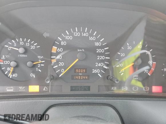 1994 Mercedes-Benz SL 5.0L with VIN WDBFA67E3RF102932, listed as a Copart auction lot 79107264 with 149,344 mi miles and Salvage title. Bid and sale history available at DreamBid. Image 9.