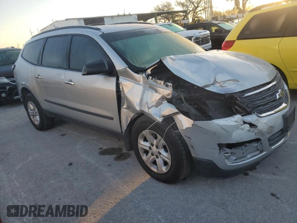 2013 Chevrolet Traverse LS with VIN 1GNKVFED9DJ124042, listed as a Copart auction lot 83077294 with 102,812 mi miles and Salvage Title. Bid and sale history available at DreamBid. Image 4.