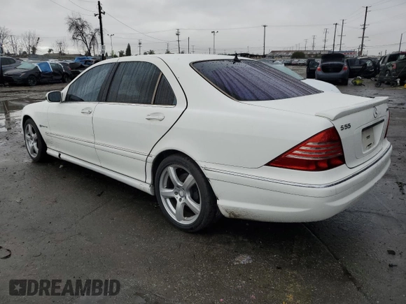 2002 Mercedes-Benz S 430 with VIN WDBNG70J02A283448, listed as a Copart auction lot 43370985 with 141,798 mi miles and Salvage title. Bid and sale history available at DreamBid. Image 2.