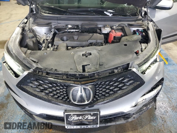 2020 Acura RDX w/A-Spec Pkg with VIN 5J8TC1H69LL021680, listed as a Copart auction lot 80553624 with 56,723 mi miles and Salvage Title. Bid and sale history available at carsss.com. Image 12.