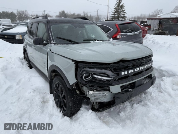 2021 Ford Bronco Sport Outer Banks with VIN 3FMCR9C68MRA13717, listed as a Copart auction lot 51311205 with 75,685 mi miles and Salvage title. Bid and sale history available at DreamBid. Image 4.