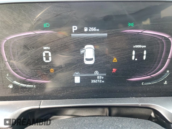 2023 Kia Telluride LX with VIN 5XYP24GC2PG383282, listed as a Copart auction lot 80385864 with 39,272 mi miles and Non repairable. Bid and sale history available at DreamBid. Image 9.
