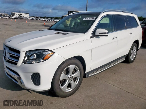 2017 Mercedes-Benz GLS 450 with VIN 4JGDF6EE2HA905445, listed as a Copart auction lot 62874365 with 165,092 mi miles and Clean title. Bid and sale history available at DreamBid. Image 1.
