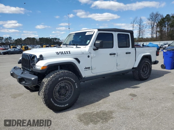 2023 Jeep Gladiator Sport S with VIN 1C6HJTAG4PL556387, listed as a Copart auction lot 47453305 with 35,611 mi miles and Salvage title. Bid and sale history available at DreamBid. Image 1.