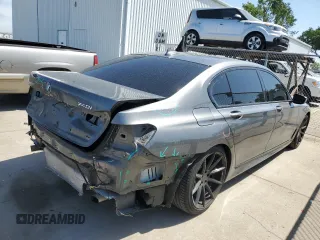 2017 BMW 7 Series 740i with VIN WBA7E2C55HG739108, listed as a Copart auction lot 53304715 with 114,510 mi miles and Salvage title. Bid and sale history available at DreamBid. Image 3.