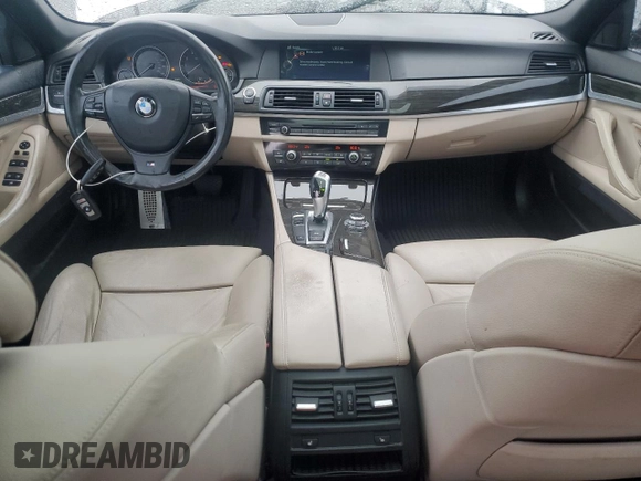 2013 BMW 5 Series 535i with VIN WBAFR7C5XDC829384, listed as a Copart auction lot 49880875 with 133,908 mi miles and Salvage Title. Bid and sale history available at DreamBid. Image 8.