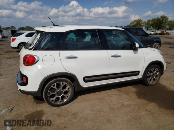2014 FIAT 500L Trekking with VIN ZFBCFADH2EZ006597, listed as a Copart auction lot 71991734 with 126,092 mi miles and Salvage Title. Bid and sale history available at carsss.com. Image 3.