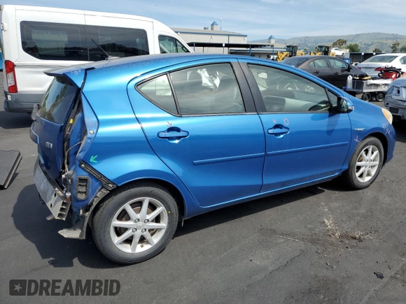 2012 Toyota Prius One with VIN JTDKDTB35C1017994, listed as a Copart auction lot 54248625 with 82,764 mi miles and Salvage Title. Bid and sale history available at DreamBid. Image 3.