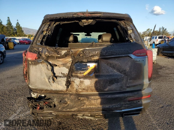 2024 Cadillac XT6 FWD Luxury with VIN 1GYKPAR40RZ744121, listed as a Copart auction lot 86413604 with 7,527 mi miles and Salvage Title. Bid and sale history available at carsss.com. Image 6.