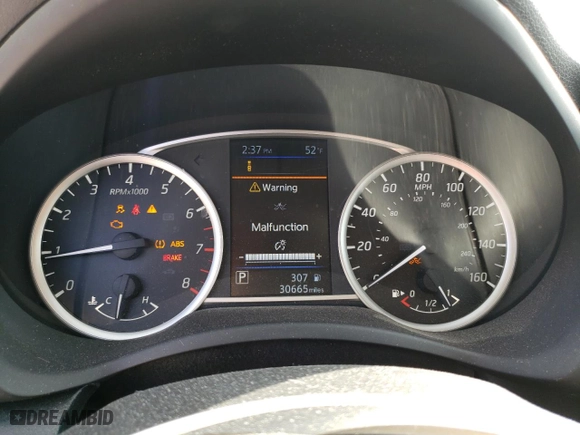 2019 Nissan Sentra SV with VIN 3N1AB7AP5KL602968, listed as a Copart auction lot 48366855 with 30,665 mi miles and Salvage Title. Bid and sale history available at carsss.com. Image 9.