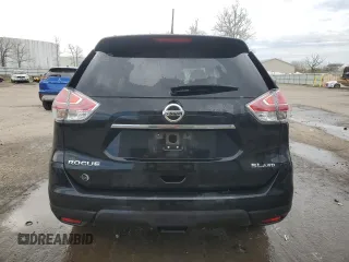 2016 Nissan Rogue S with VIN JN8AT2MVXGW144910, listed as a Copart auction lot 55214625 with 127,384 mi miles and Salvage Title. Bid and sale history available at DreamBid. Image 6.