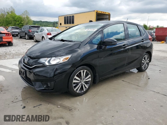 2015 Honda Fit EX-L with VIN 3HGGK5H80FM747461, listed as a Copart auction lot 55731265 with 102,504 mi miles and Salvage title. Bid and sale history available at DreamBid. Image 1.
