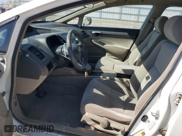 2011 Honda Civic LX with VIN 19XFA1F57BE021163, listed as a Copart auction lot 55912685 with 196,744 mi miles and Non Repairable. Bid and sale history available at DreamBid. Image 7.