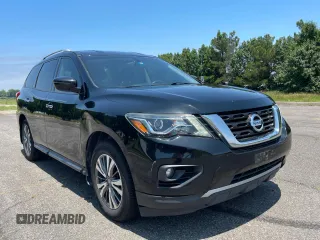 2017 Nissan Pathfinder SV z VIN 5N1DR2MN7HC694474, wystawiony jako Copart lot #59940715 z przebiegiem 136 706 mil mil oraz Tytuł czysty. Historia ofert i sprzedaży dostępna na DreamBid. Obrazek 1.