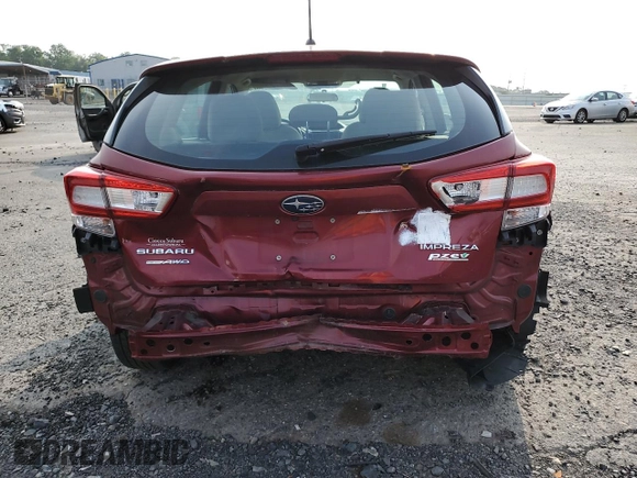 2017 Subaru Impreza with VIN 4S3GTAA66H3740466, listed as a Copart auction lot 58939525 with 132,003 mi miles and Salvage title. Bid and sale history available at DreamBid. Image 6.
