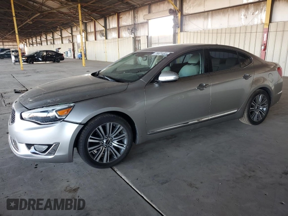 2014 Kia Cadenza Premium with VIN KNALN4D76E5165734, listed as a Copart auction lot 78521494 with 60,408 mi miles and Salvage Title. Bid and sale history available at carsss.com. Image 1.