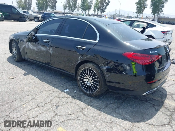 2022 Mercedes-Benz C 300 with VIN W1KAF4GB9NR017910, listed as a IAAI auction lot 42181450 with 41,588 mi miles and . Bid and sale history available at DreamBid. Image 3.