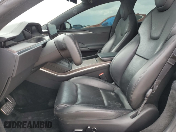 2021 Tesla Model S Long Range with VIN 5YJSA1E51MF453924, listed as a Copart auction lot 53486495 with 48,599 mi miles and Salvage title. Bid and sale history available at DreamBid. Image 7.