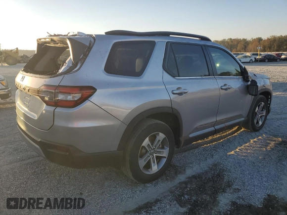 2024 Honda Pilot EX-L 7 Passenger with VIN 5FNYG1H55RB031828, listed as a Copart auction lot 76163374 with 12,833 mi miles and Salvage Title. Bid and sale history available at carsss.com. Image 3.