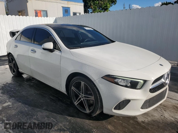 2021 Mercedes-Benz A 220 with VIN W1K3G4EBXMJ320555, listed as a Copart auction lot 46282715 with 95,573 mi miles and Clean Title. Bid and sale history available at DreamBid. Image 4.