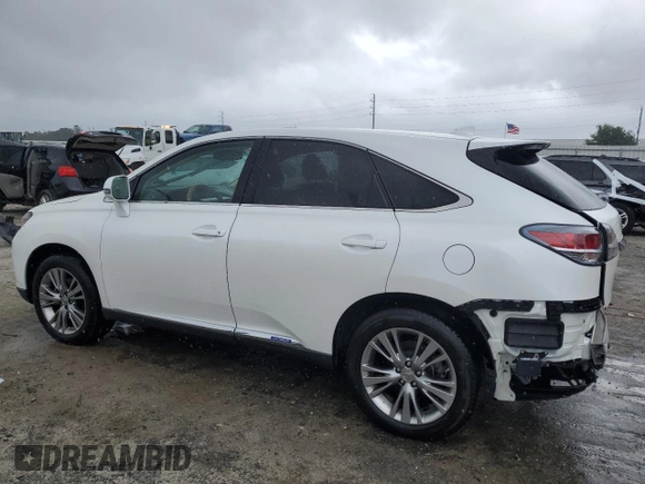 2014 Lexus RX 450h with VIN JTJZB1BA6E2009808, listed as a Copart auction lot 70686484 with 121,225 mi miles and Salvage title. Bid and sale history available at DreamBid. Image 2.